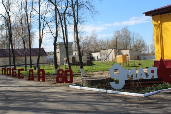 Праздничное оформление к 80-летию Великой Победы.